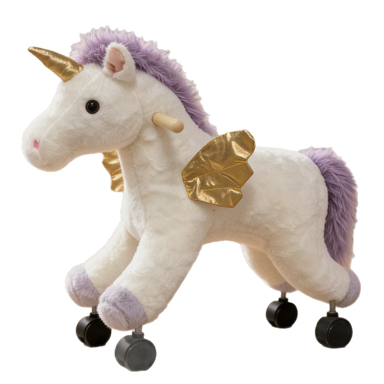 Children's Wooden Toy Rocking Horse Cross-Border Hot-Selling Horse Unicorn Simulation Riding Toy