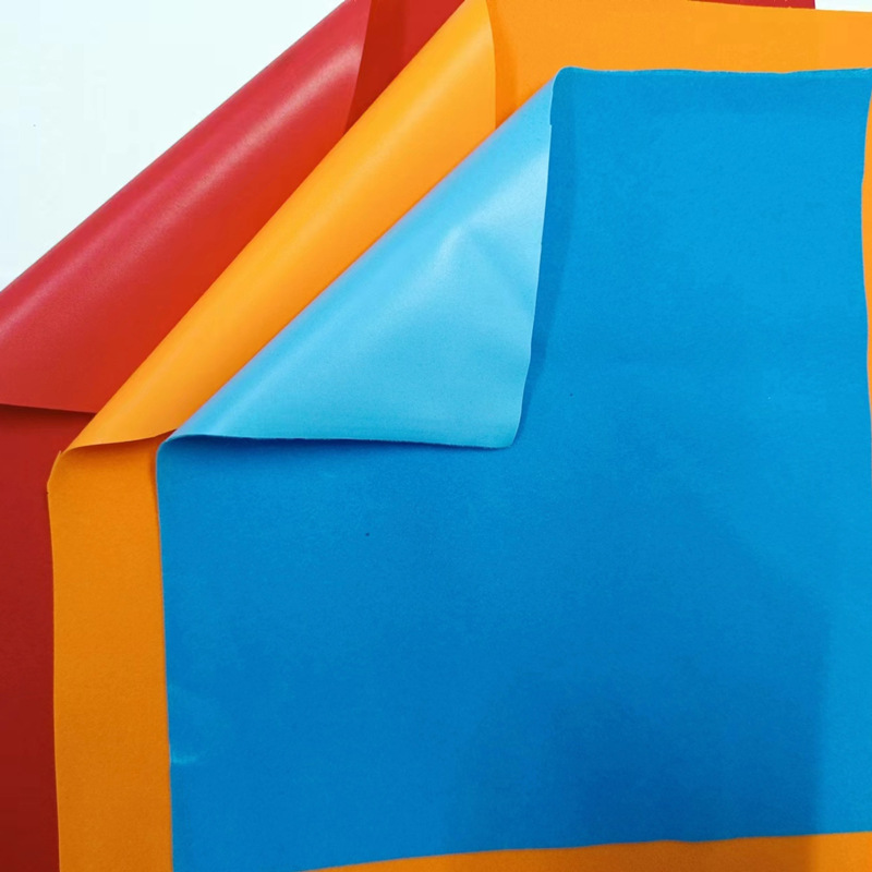 Pvc Flocking Cloth Roll Material Air Film Flocking Cloth Inflatable Fabric Non-Woven Fabric Flocking Fabric Roll Processing Wholesale