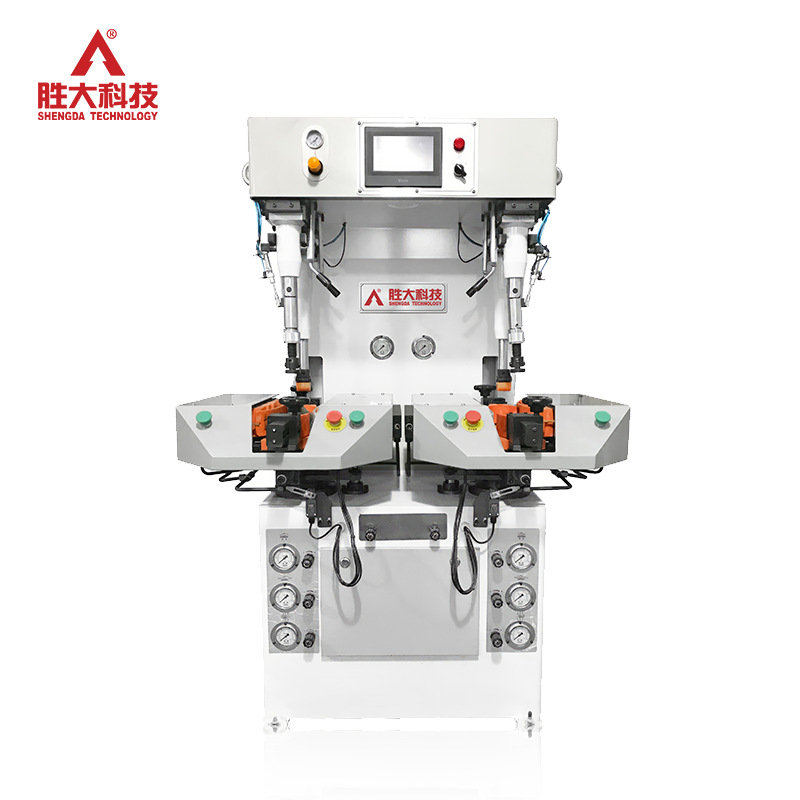 Shengda Technology Guangdong Fully Automatic Hydraulic System Intelligent Wall-Type Front and Rear Adjustable Dual-Station Bottoming Machine Manufacturer