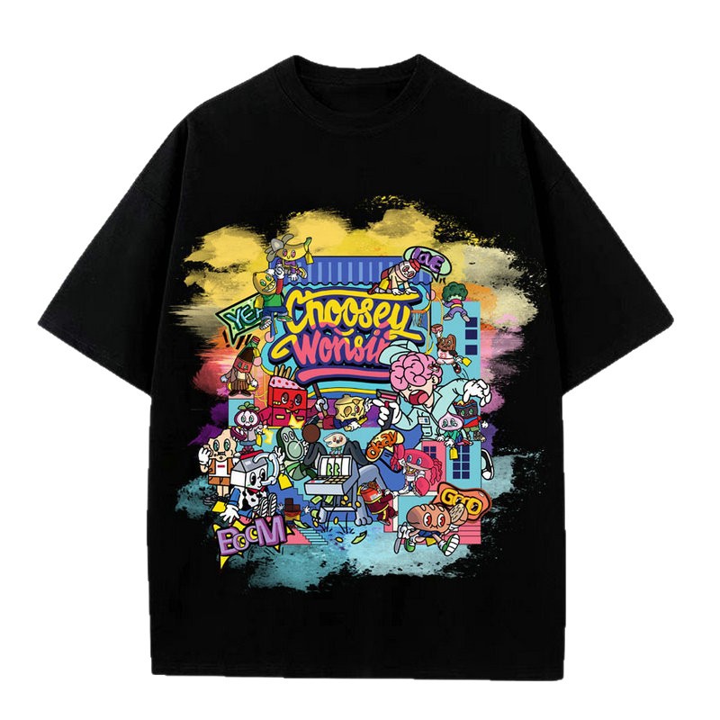 Clothing Printing and Processing Work Clothes Polo Shirt Printing Logo Pure Cotton Work Clothes Short-Sleeved T-Shirt Digital Direct Inkjet Printing