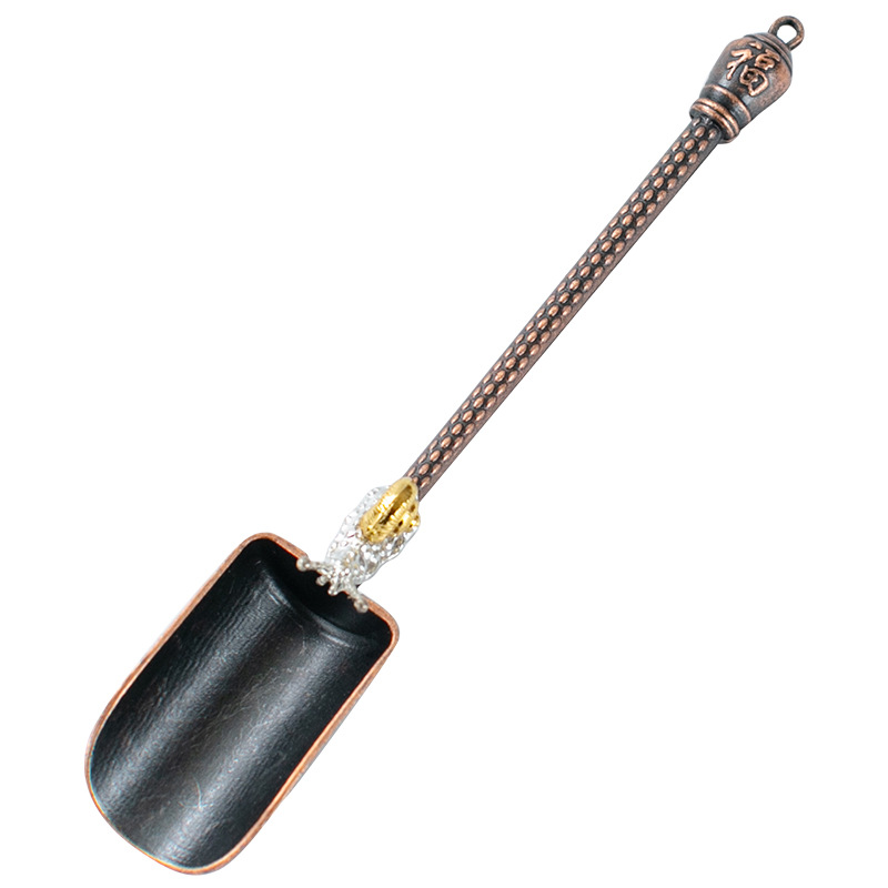 Alloy Teaspoon Tea Scoop Tea Shovel Measuring Spoon Household Tea Picker Tea Spoon Kung Fu Tea Set Accessories Tea Tool