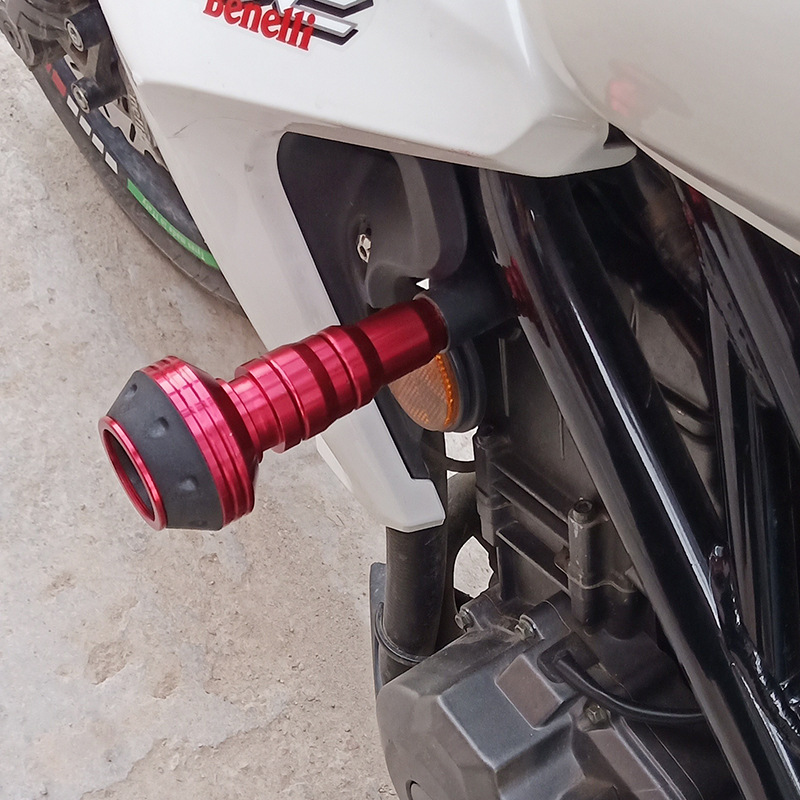 Huanglong 300 600 motorcycle modified bumper anti-fall rubber bumper anti-fall stick little monkey electric motorcycle anti-fall Rod