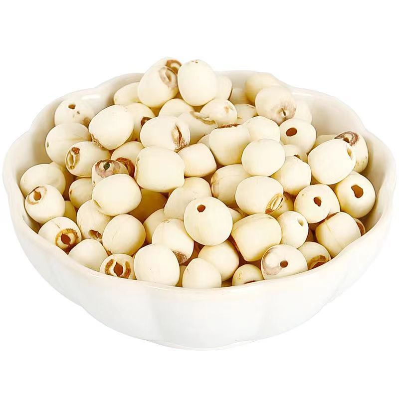 Xiangtanxiang Lotus Seeds 500g Microdermabrasion Cored Red Small Dry Goods Lotus Specialty Lily White Fungus Lotus Seed Soup Drop Shipping