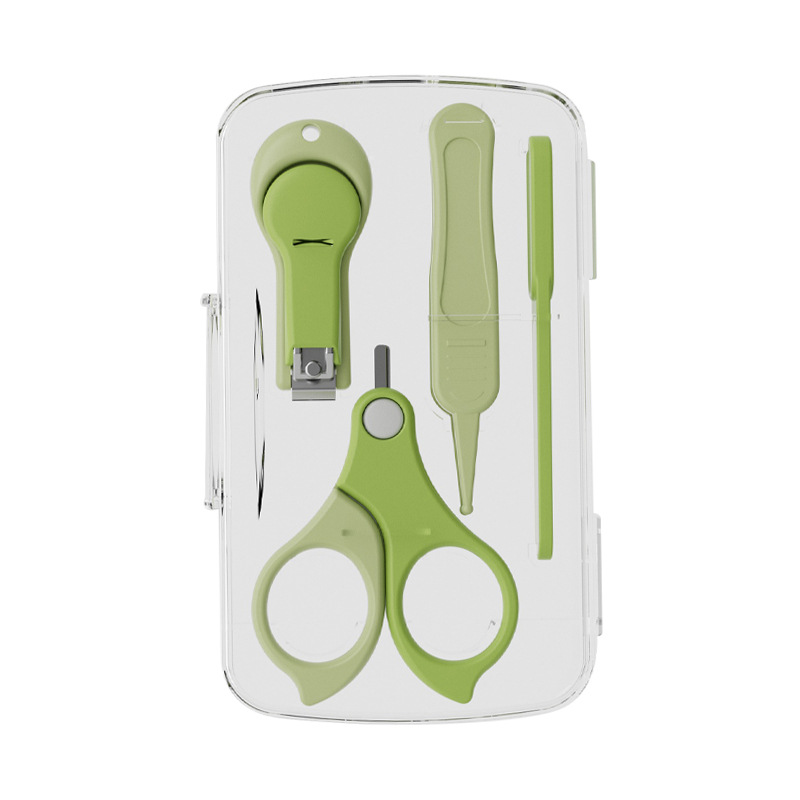 Baby Nail Scissors Newborn Nail Clipper Set Children's Safety Scissors Anti-Pinch Nail Clipper Set Gift