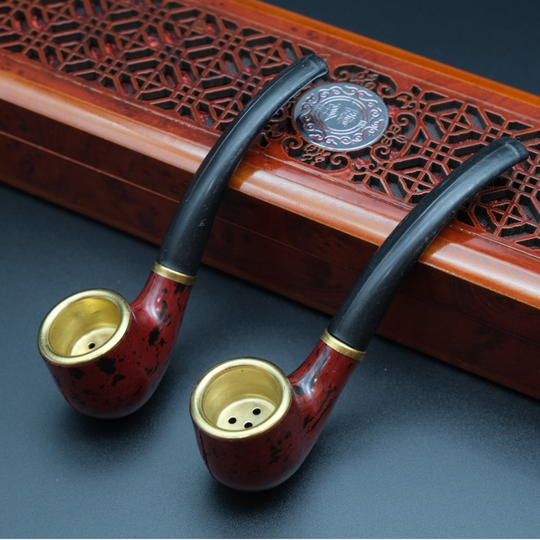 Заводская новая бакелитовая трубка классическая мужская смоляная трубка старинная сухая трубка портативная трубка