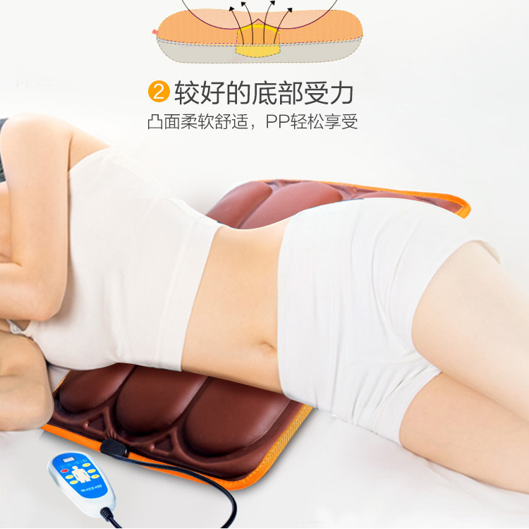 Car Massage Cushion Car Hip Massager Butt Heating Electric Vibration Massage Chair Cushion Home