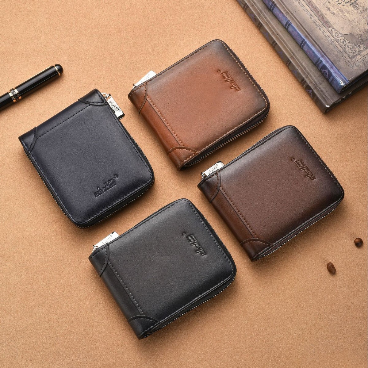 Новый мужской кошелек кросс-бодер пу с молнией цветной многофункциональный кошелек для монет большой емкости