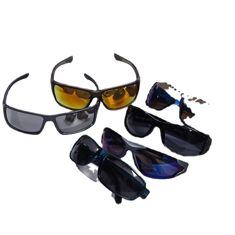 New Men's Sports Sunglasses Wholesale Outdoor Cycling Mountain Climbing Sunglasses Mixed Batch Hundreds Street Stall Sunglasses