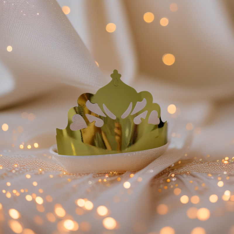 Shining Golden Crown Birthday Hat, Full of Party Atmosphere, Birthday Ritual Goodies