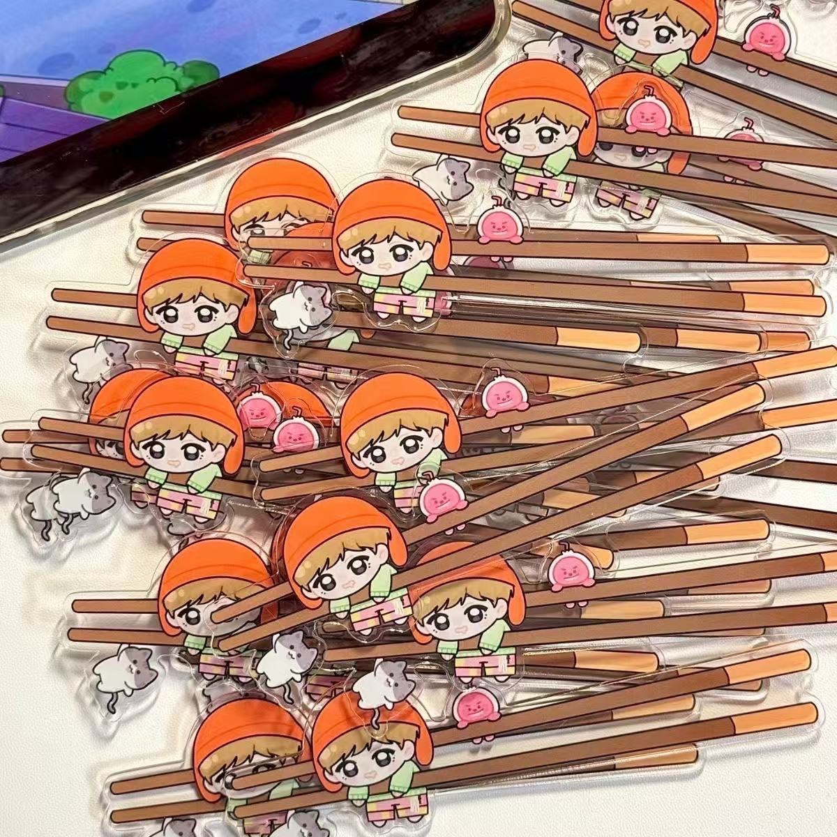 Acrylic Punch Card Sticks, Punch Card Chopsticks, Customized Group Opening Materials, Customized Photo-Taking Peripherals
