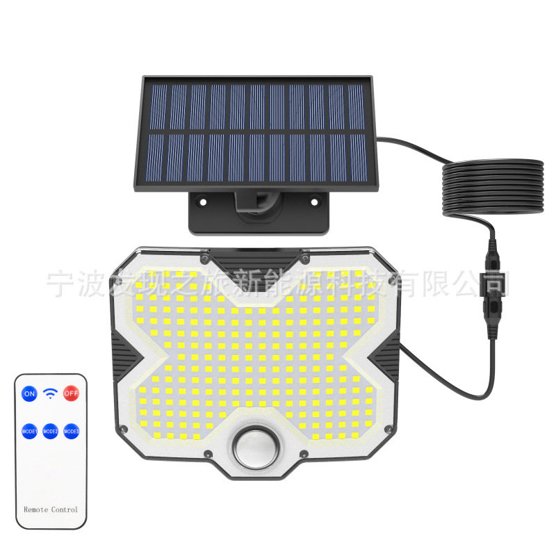 Solar Split Single-Head Wall Lamp Garage Lighting Street Lamp Home Outdoor Waterproof Human Body Sensor Wall Garden Lamp