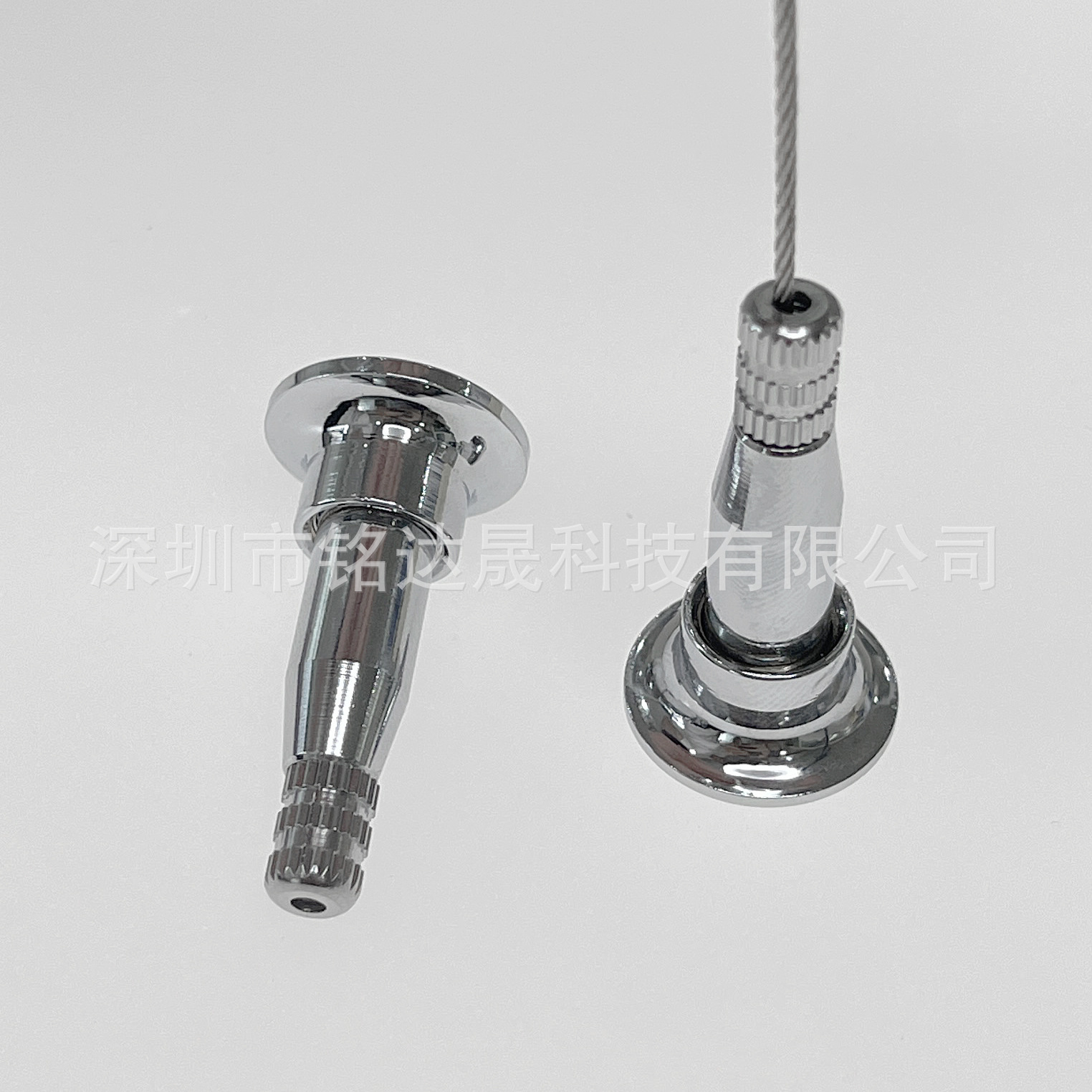 Wholesale Steel Wire Rope Hanging Signboard Picture Hanger Adjustable Locking Wire Accessories Zinc Alloy Lock Buckle