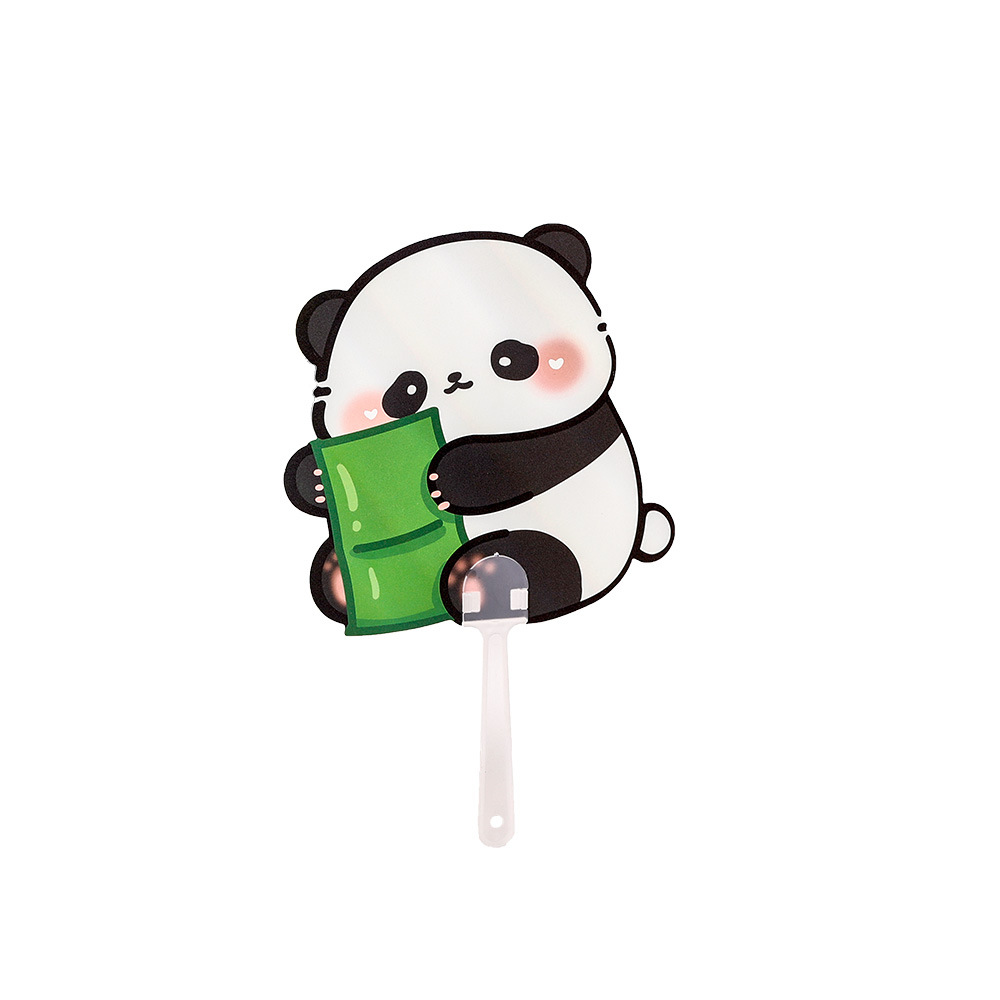 Ins Cute Panda Fan Student Summer Portable Hand Fan Cartoon High Color Value Plastic Fan Small Gift