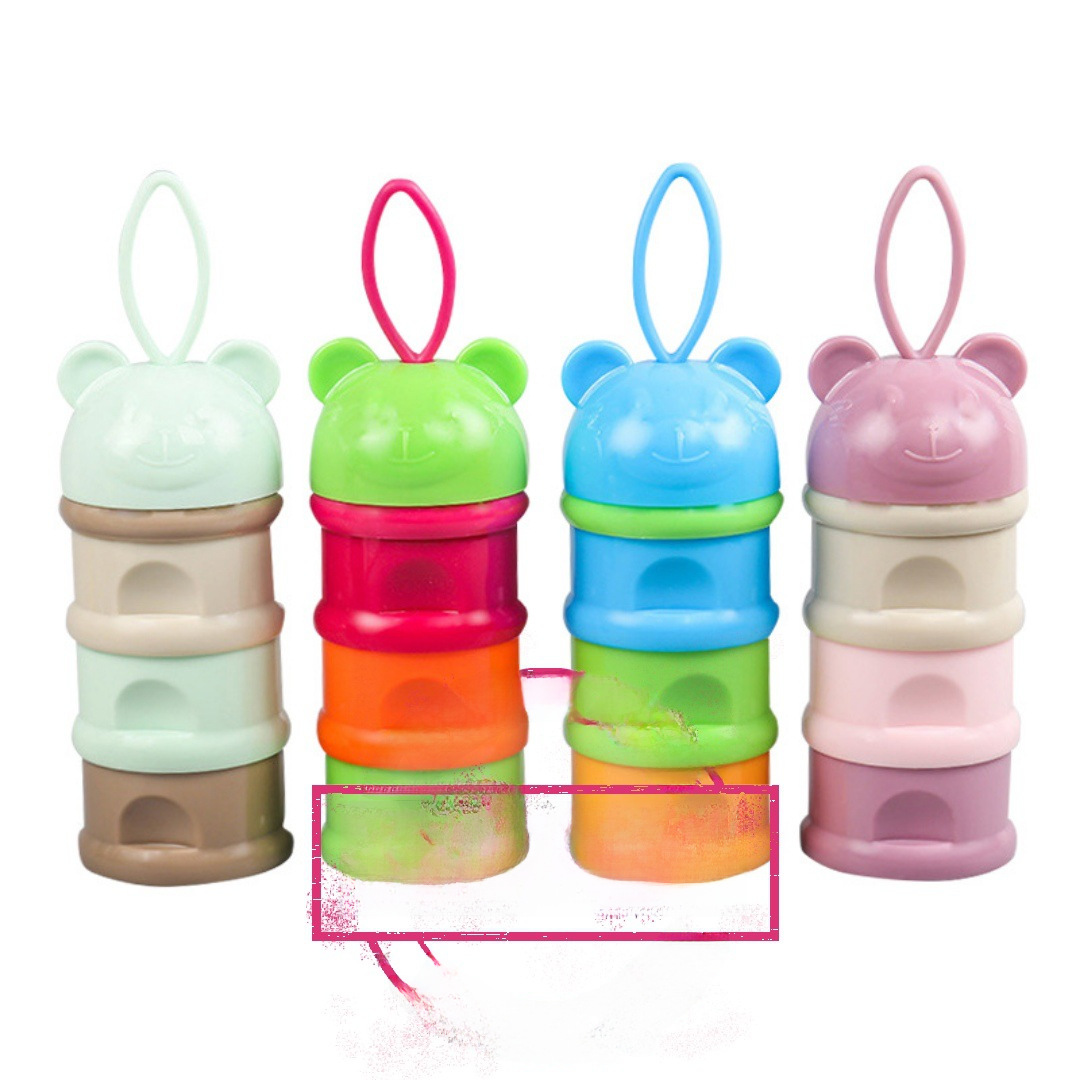 Milk powder compartment portable milk powder storage box baby milk powder box sub-pack large capacity storage tank