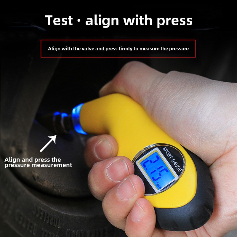 High-precision electronic digital display tire pressure monitoring gauge automobile tire pressure gauge automobile tire pressure gauge tire pressure gauge monitor