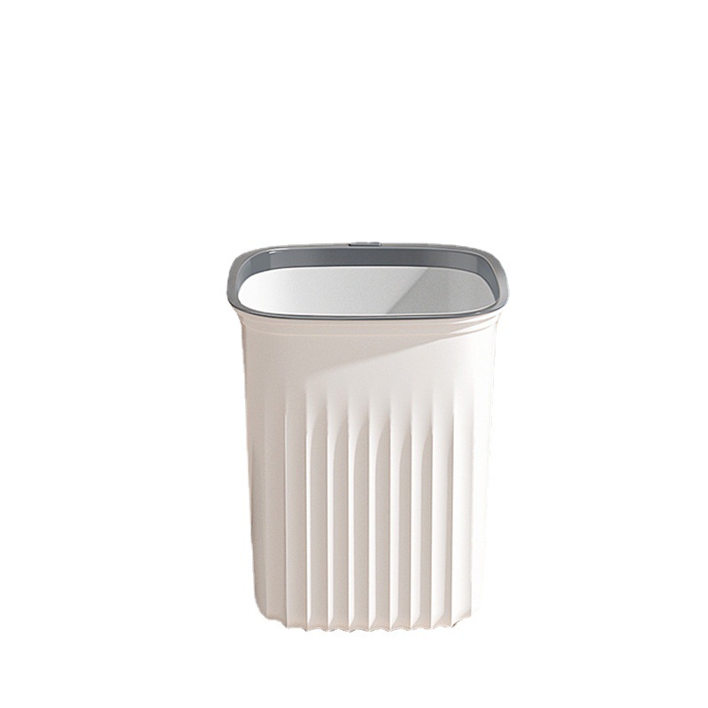 Temperament Accessible Luxury Trash Can Home Living Room Square Trash Basket Stripesd Lidless Ring Bathroom Kitchen Trash Can