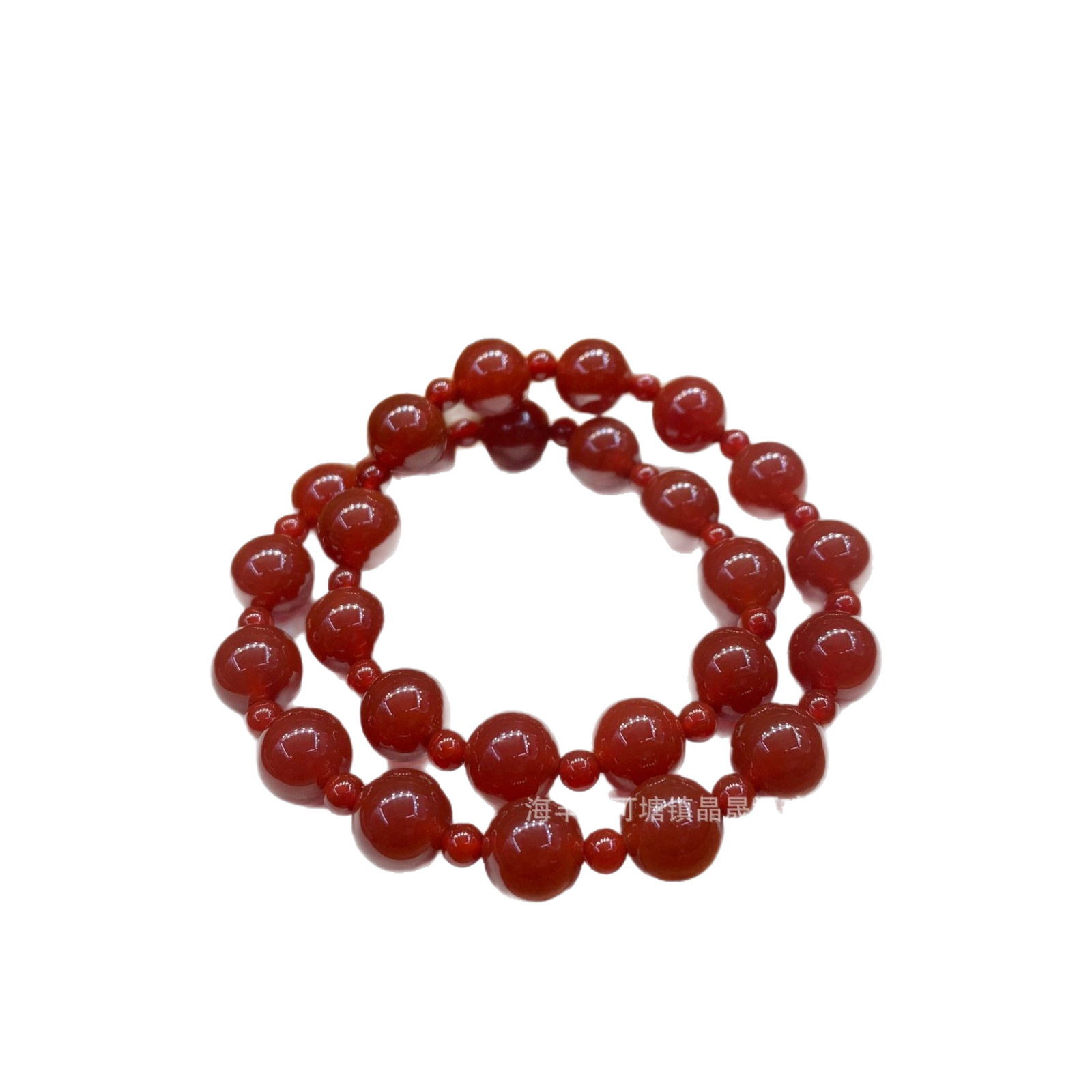 Let Me Shine: Xu Yan Zhao Lusi's Same Style Natural Red Agate Bracelet, Light Luxury Fashion Stackable Women's Bracelet, Live Broadcast Version