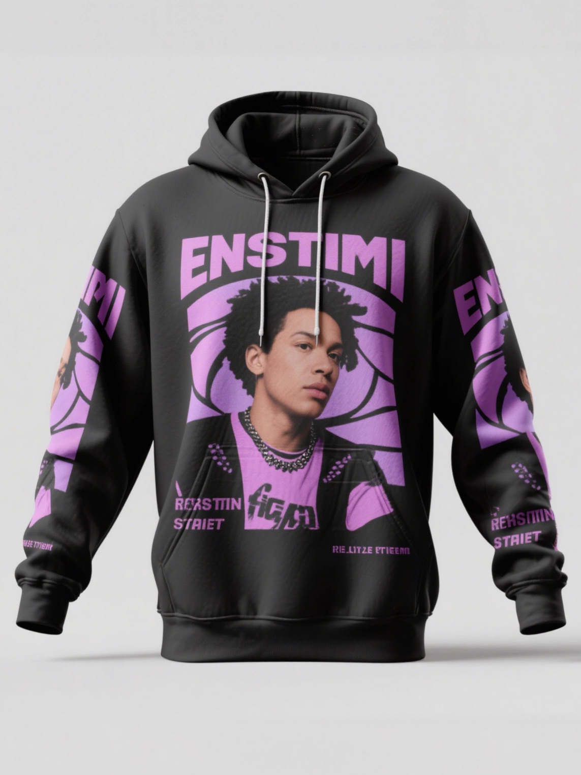 Digital Printed Pullover Sweatshirt Custom European and American Autumn and Winter Men's Hoodie Fleece Sublimation Export Thickened Jacket