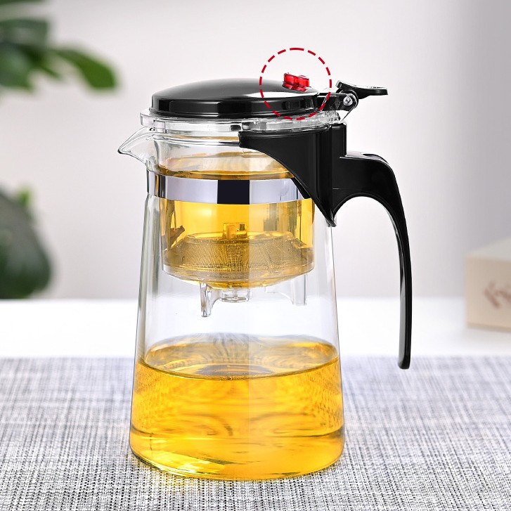 Heat-resistant glass fluttering cup teapot pure glass home office press tea cup filter factory gifts