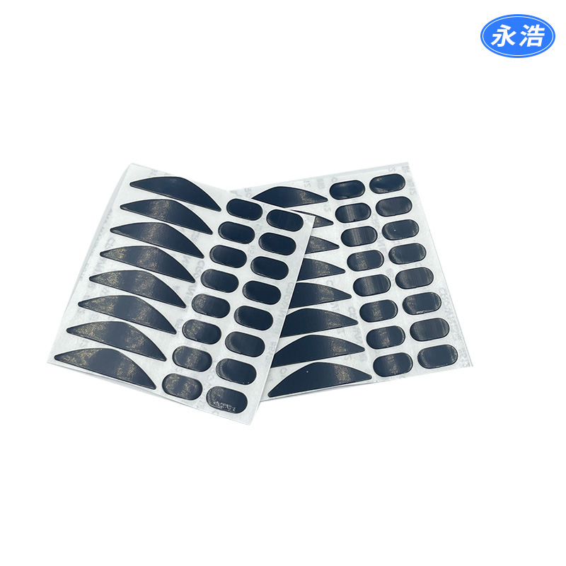 Abrasion Resistant Gaming Mouse Foot Pads Silicone Pads Curved Self-Adhesive Pads Anti-Slip Pads Black Silicone Anti-Slip Wholesale Smooth