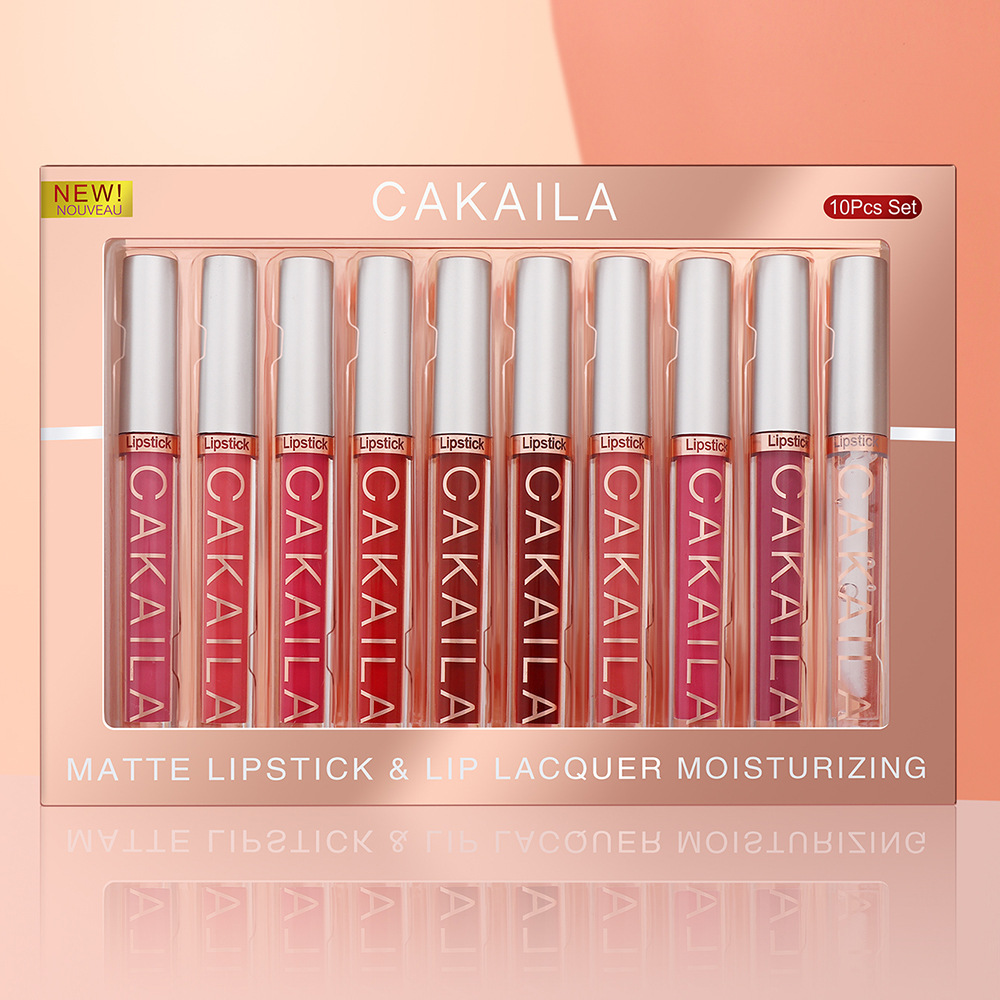 Pay Attention to Check! Link Disclaimer - Exclusively for Export: Cakaila 10-Pack Waterproof Lip Gloss