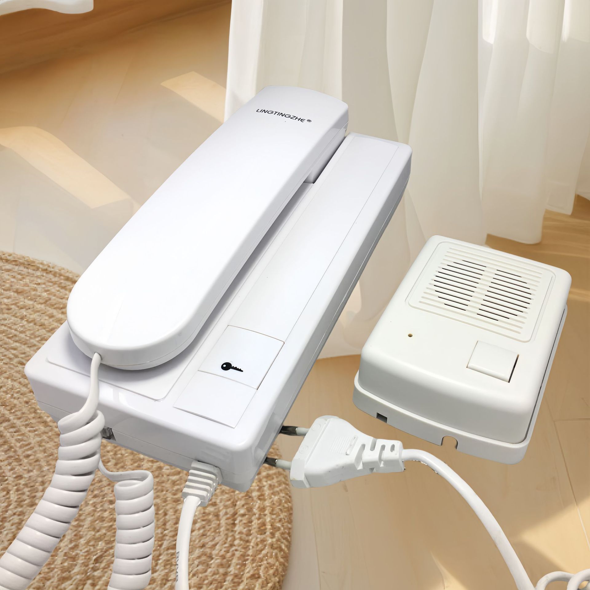 Listener Wired Intercom Doorbell Non-Visual Building Voice Two-Way Intercom Home Villa Doorbell Intercom