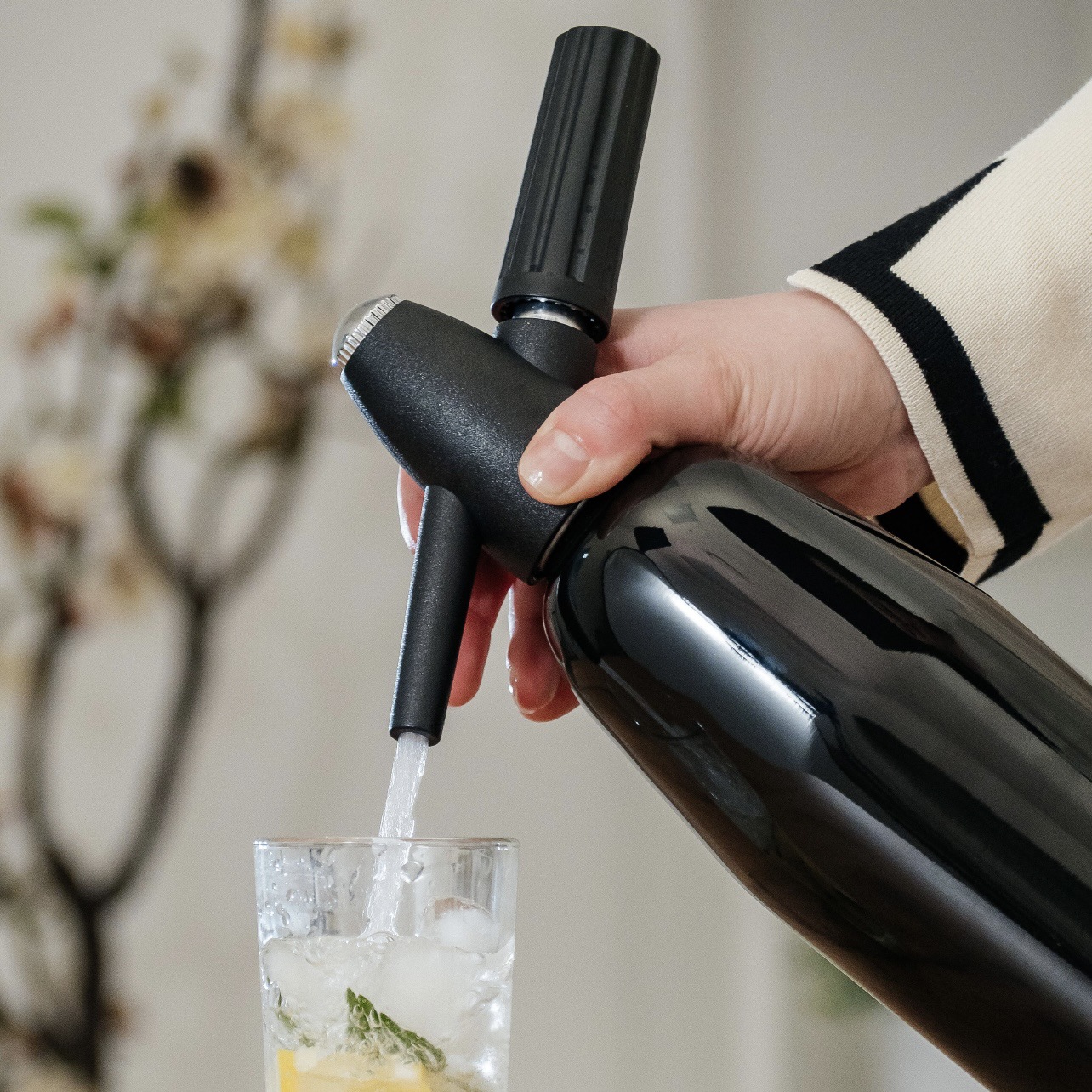 Amazon Soda Gun Soda Machine Homemade Sparkling Water Machine Sodasiphon Siphon Bottle 1000ml Factory Wholesale