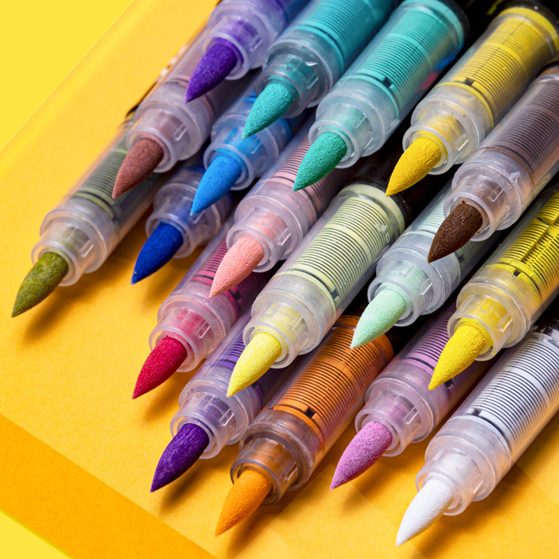 Guangna 8101 Direct Liquid Soft Head Acrylic Marker suit Wholesale Press-Free Student Painting Graffiti Pen in stock