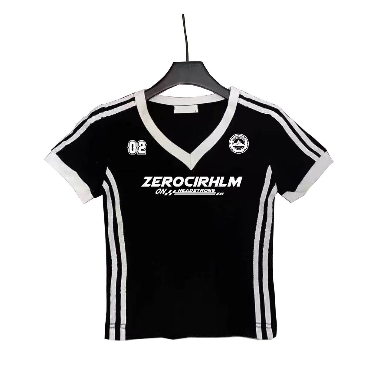 Women's V-neck Pull-in Short-sleeved Square Dance New Style Women's Short-sleeved Top Thread Cotton Breathable Fashionable Dancing Clothes