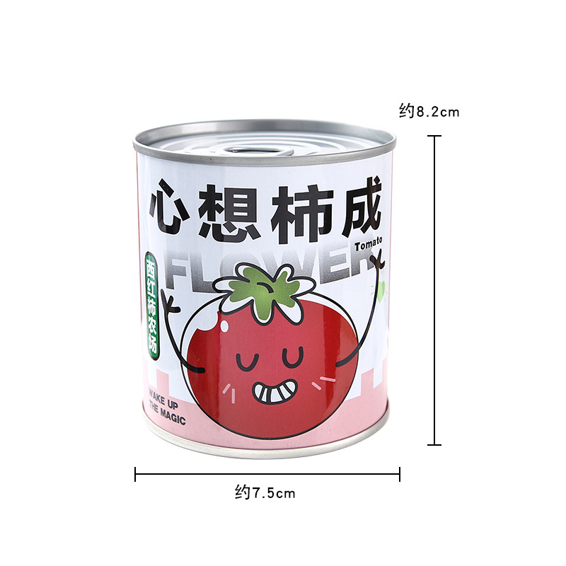 Internet Celebrity Can Plant Blind Box Children's Planting Tomato Mint Desktop Green Plant Growth Record Can