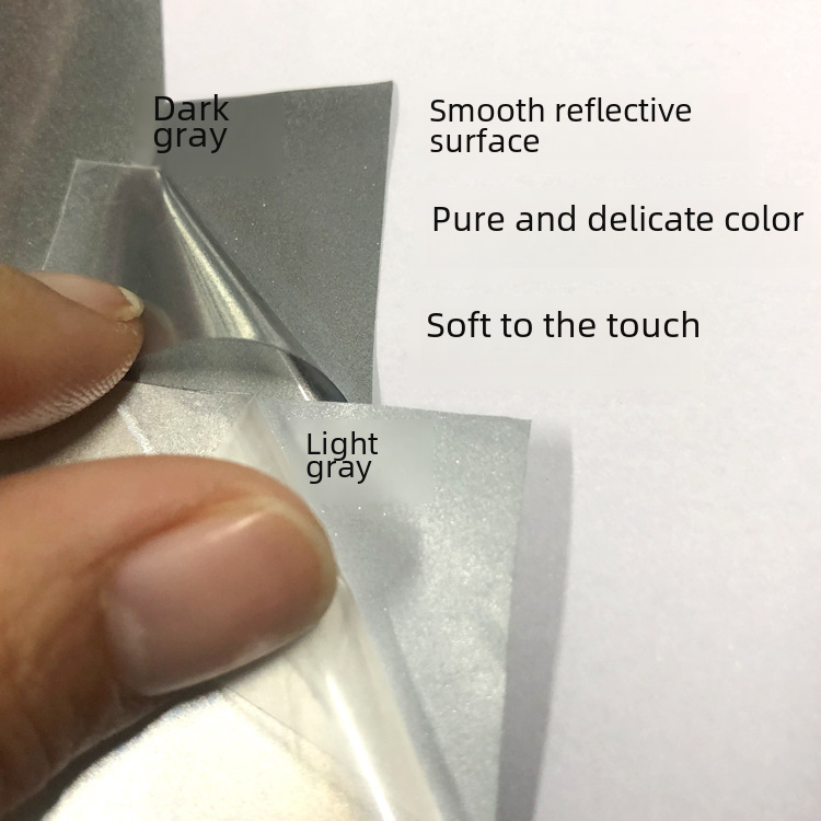 Reflective material reflective gray colorful reflective thermal transfer lettering film silver gray for clothing printing reflective