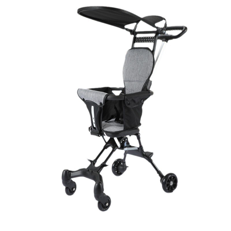 Baby stroller one-button collection lightweight foldable lightweight four-wheel baby walker travel pocket cart