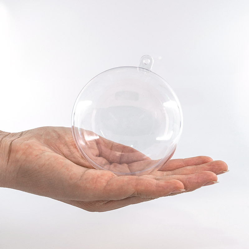 Manufacturer Wholesale 6Cm8Cm10Cm Hollow Transparent Christmas Ball Holiday Wedding Plastic Ball Shopping Mall Decoration Hanging Ball
