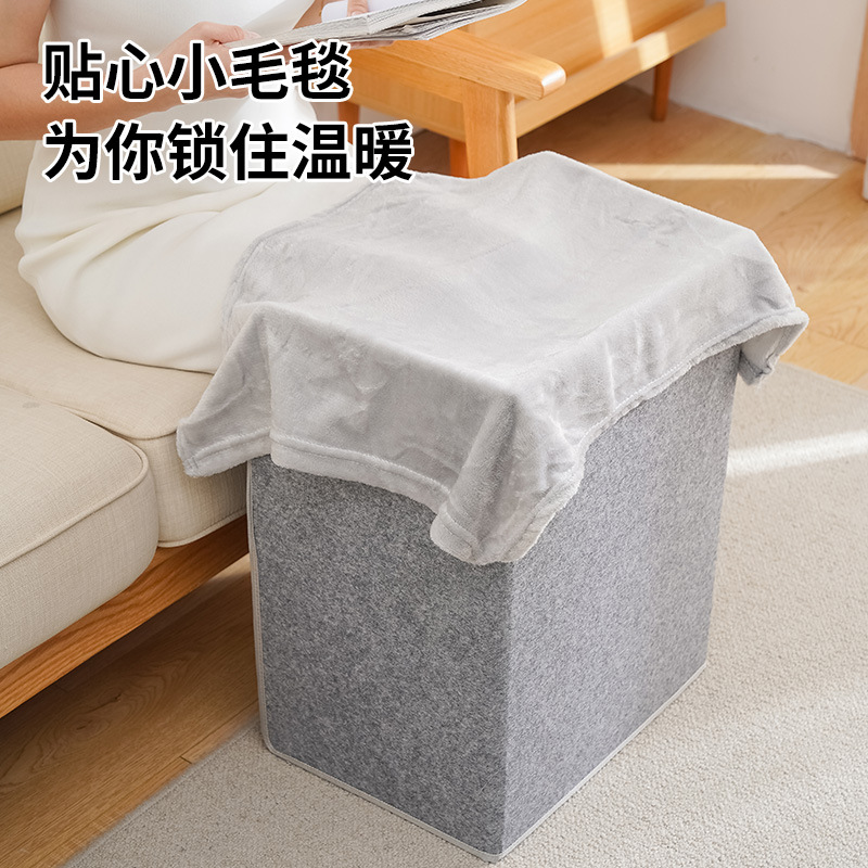 New European-style foot warmer round foot warmer three-circumference foot warmer office leg under table heating artifact formulation