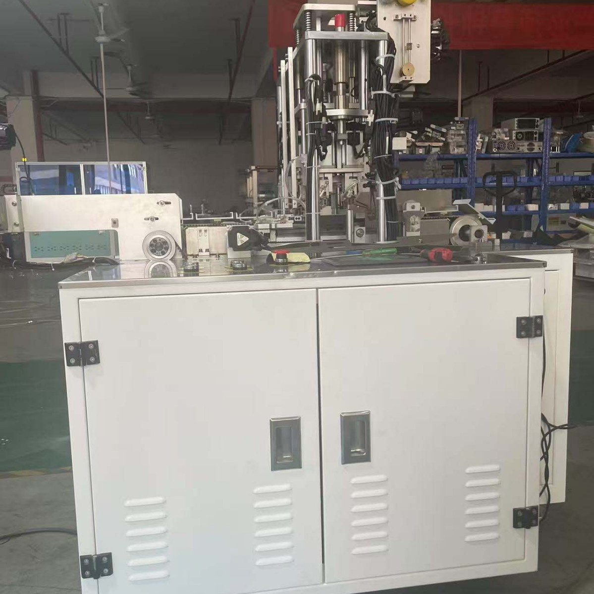 Automatic Flat One Drag One Mask Machine 130-180 Pieces Per Minute