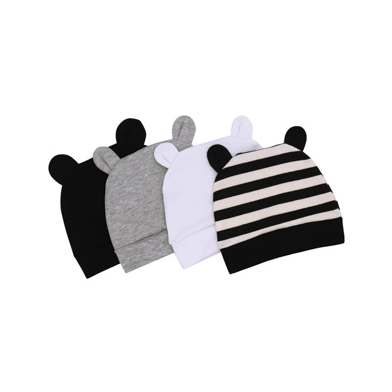 Foreign trade Europe and the United States newborn fetal cap single-layer baby cap solid color baby hat Amazon cross-border supply 821051