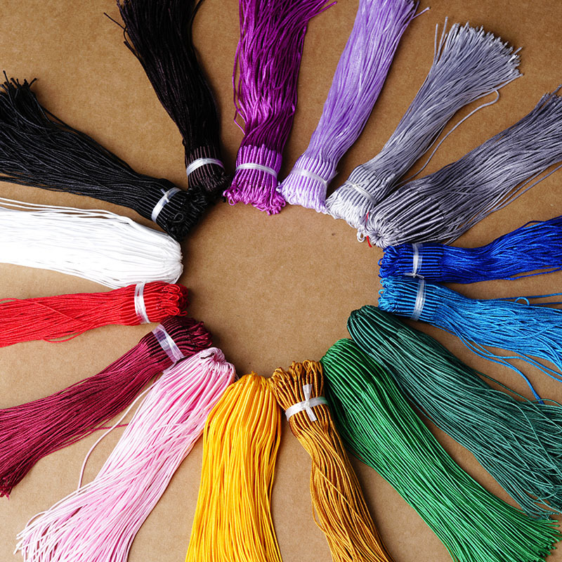 DIY Jewelry Accessories Chinese Knot No. 72 Pull Ring Coil Pull Ring Necklace Hand Rope Tassel Accessories Connecting Ring Multi-Color