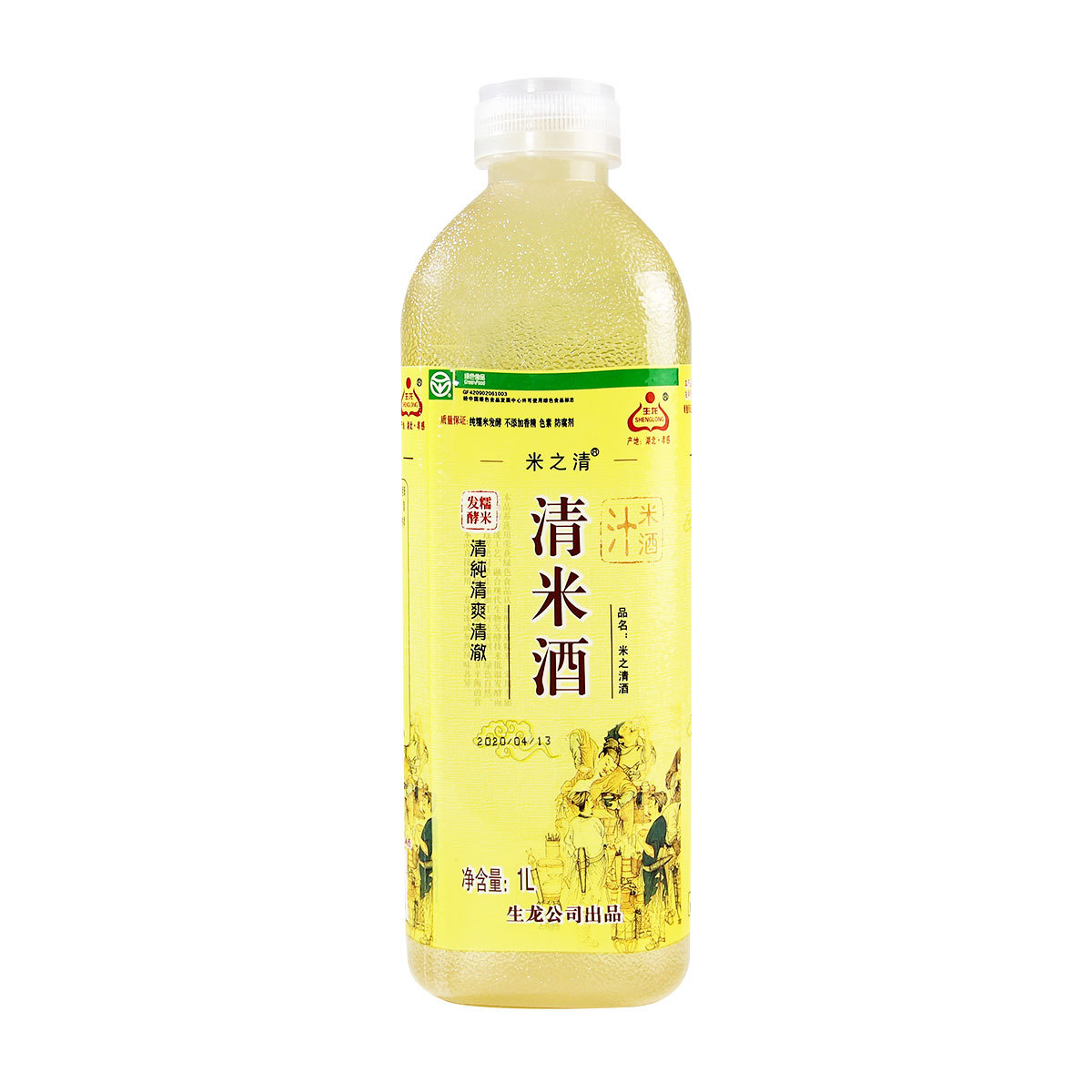 Raw Dragon Rice Wine Rice Sake Chinese Patented Wine Rice Wine Juice 4% Slightly Drunk Glutinous Rice Wine Green Food Large Bottle 1L