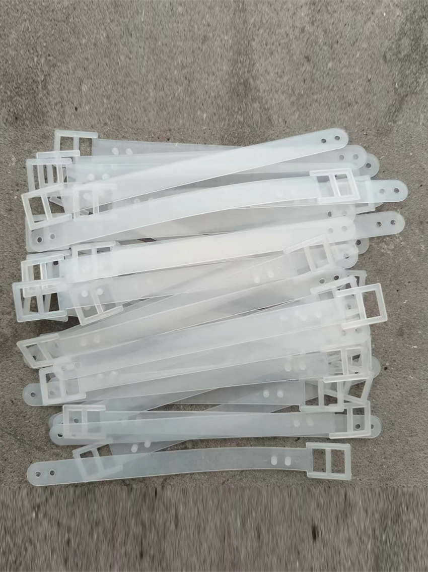 Luggage Tag Strap Plastic Tag Tag Hanging Strap Binding Strap Card Set Transparent Buckle Strap Work License Buckle Rope