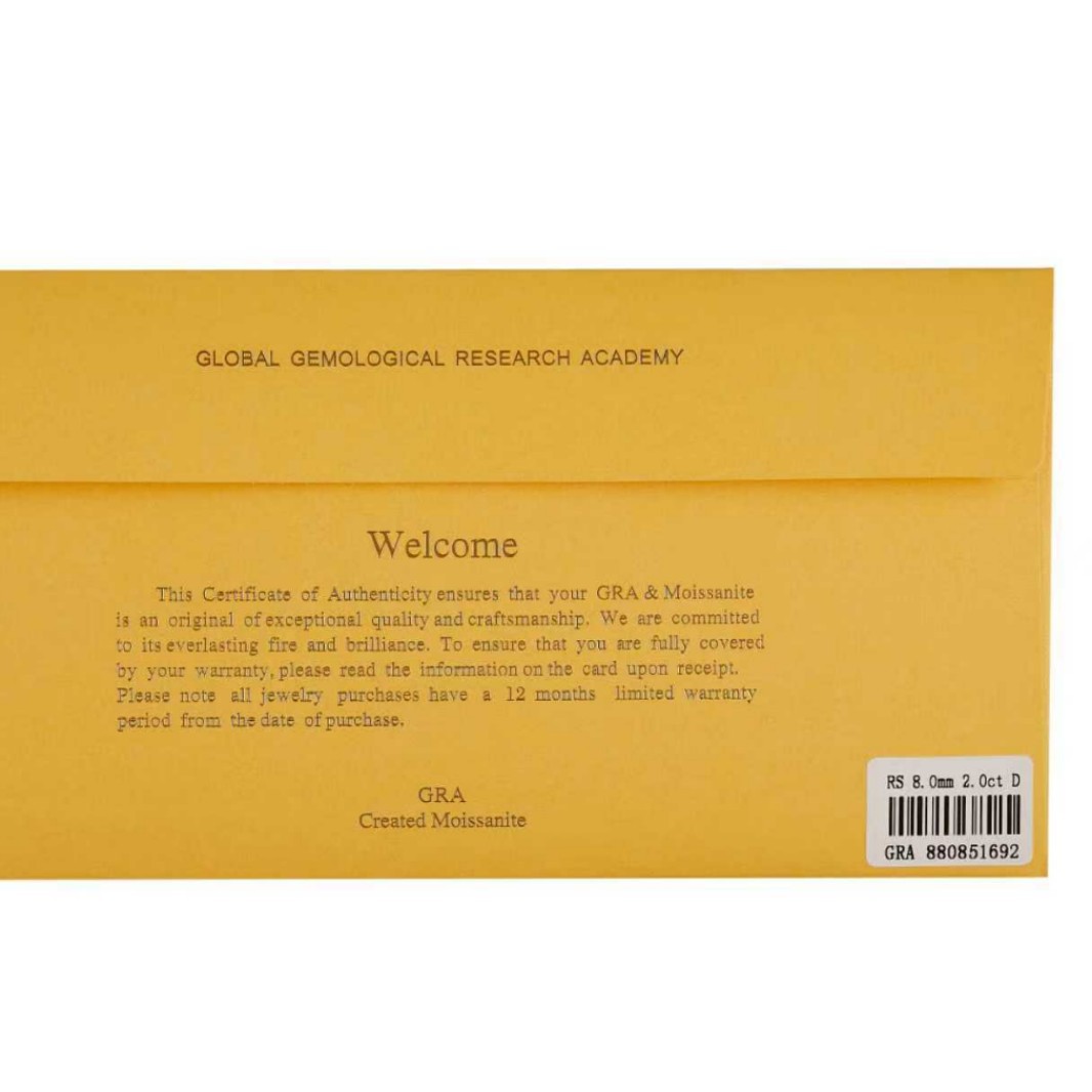 Moissanite Gra Certificate Black Card Envelope Loose Stone Certificate Multiple Sizes Available for Wholesale Inquiry