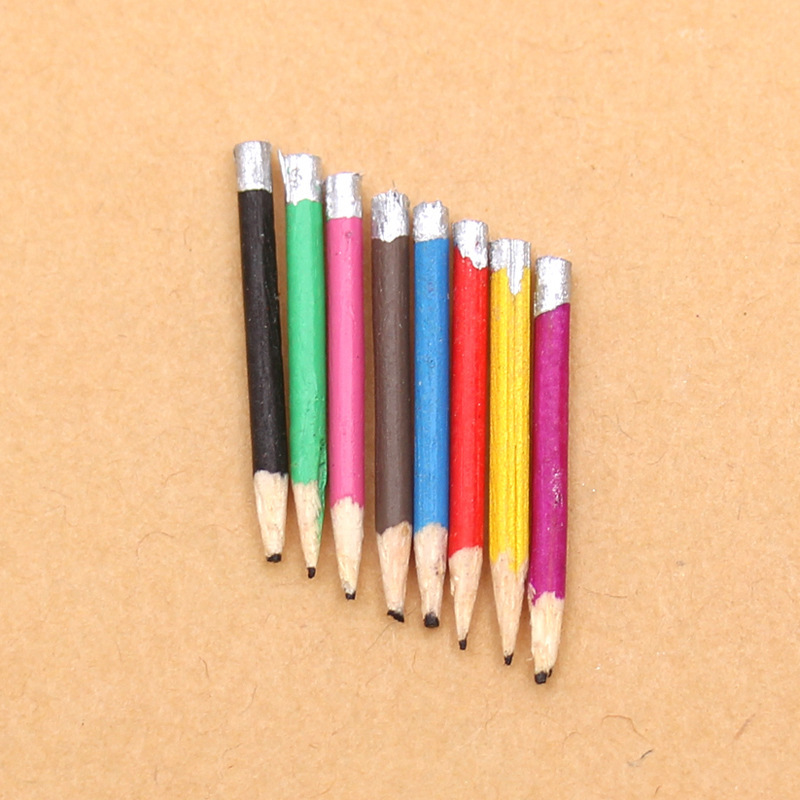 Miniature creative mini simulation color pencil Dollhouse small cloth Dollhouse paint accessories school supplies