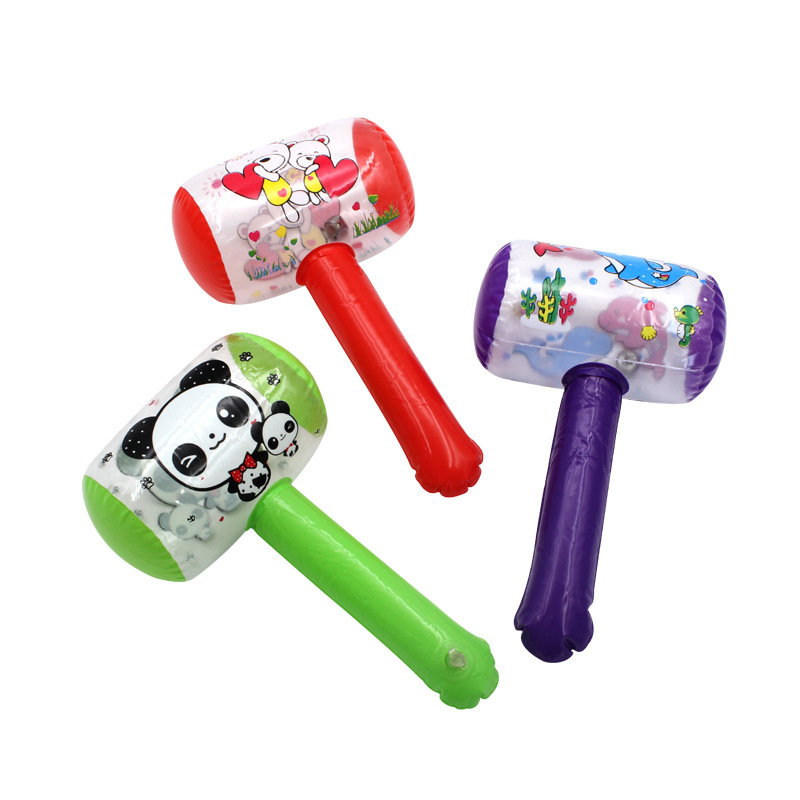 Inflatable Hammer hammer children's toy cartoon balloon kindergarten small gift stall beating props Bell toy