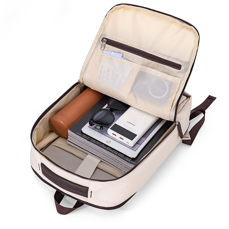 Cross-Border 2025 Unisex School Bag, High-End Fashion Laptop Business Backpack, Large-Capacity Backpack