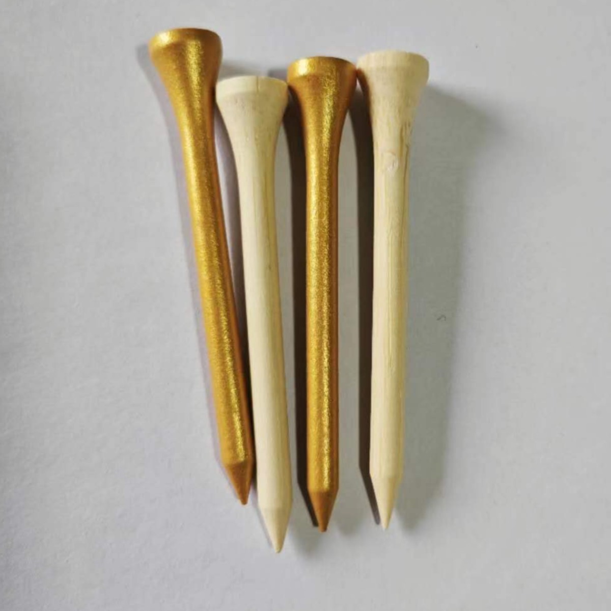 Wholesale Bamboo Wood Printing Paragraph Colorful Golf Spikes Golf Supplies Accessories Ball TEE Multi-specification