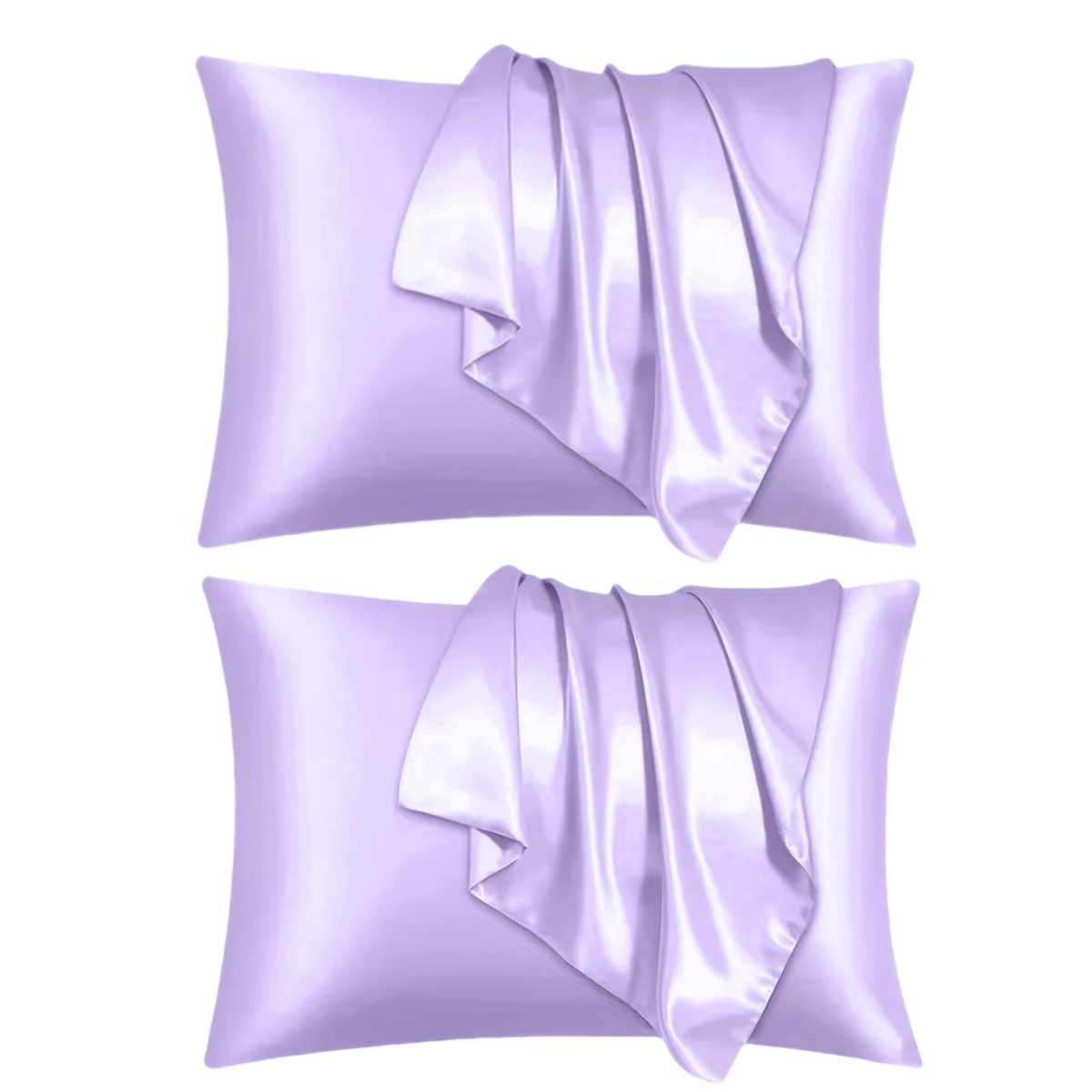 Cross-border Trade Mm Solid Color Silkworm Silk Pillowcase Satin Artificial Silk and Skin Single Sleeping Pillowcase