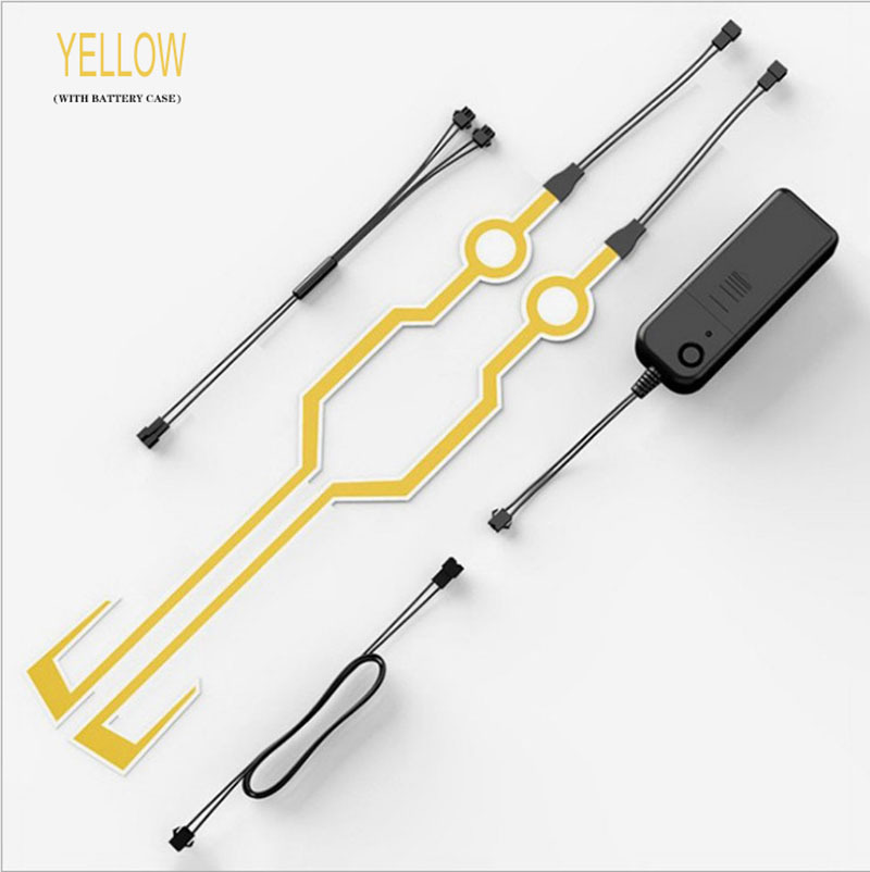 Wholesale Modified Helmet Lights El Cold Light Panels for Night Driving, Cycling, Delivery, Motorcycle Flashing Helmet Light Strip for Safety