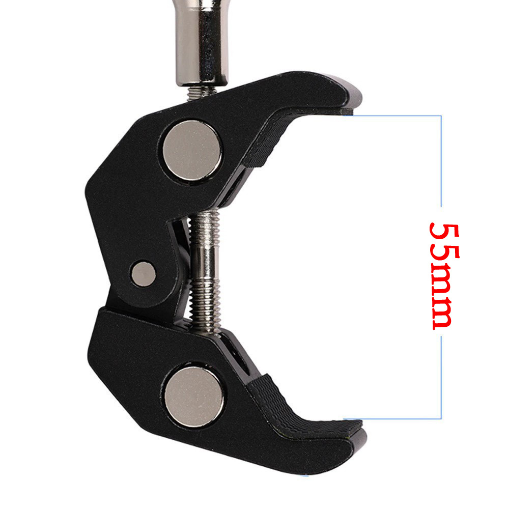 Large Crab Claw Clamp Metal Q-Type Fixed Clamp Magic Arm Universal Adjustment Bracket Tube Clamp Photographic Equipment Powerful Clamp