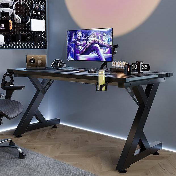 Internet Cafe Wooden Computer Table Carbon Fiber E-Sports Table Internet Cafe Dedicated Internet Celebrity Desktop Table Home E-Sports Room Table