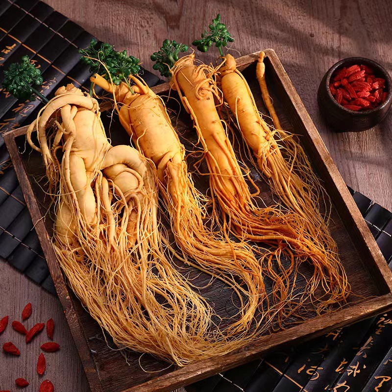 Прямая продажа с завода, свежий женьшень с горы Чанбай, оптовая продажа, пакетированный женьшень для супа и вина