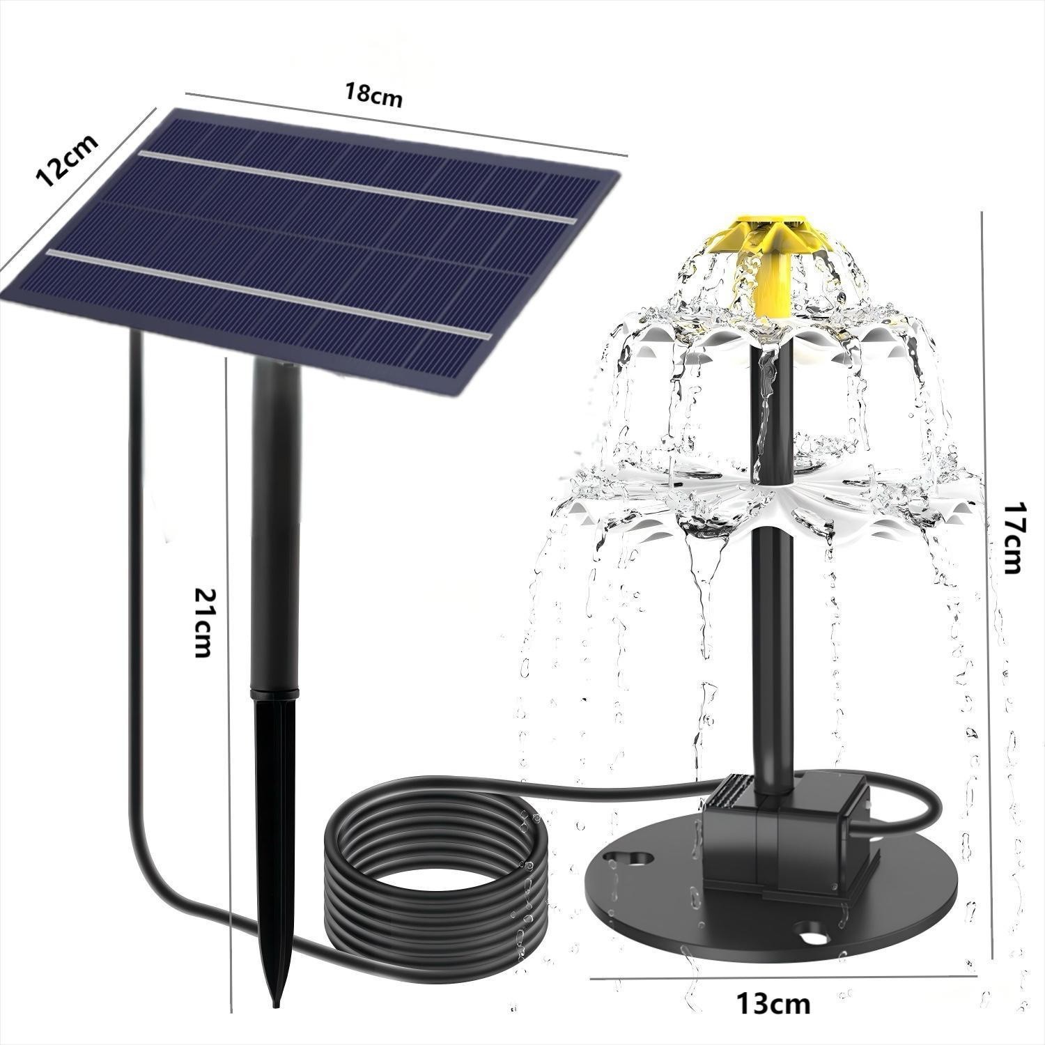 Кросс-бордерный e-commerce новый солнечный фонтан для купания птиц, насос для фонтана, ландшафтный фонтан, садовый фонтан